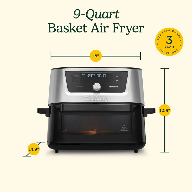 Cuisinart Freidora de Aire 8.5 Litros, AIR-220
