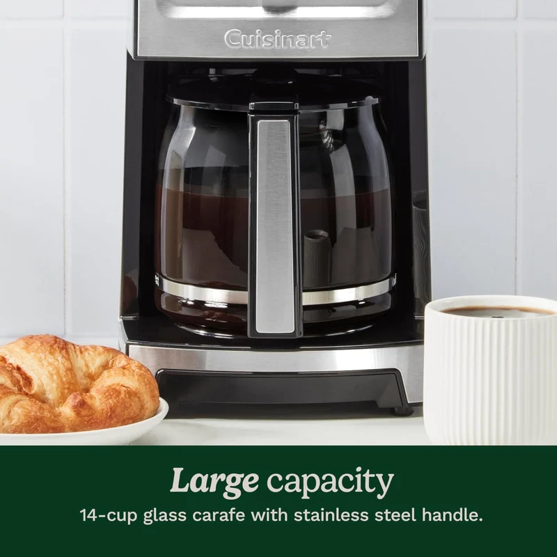Cuisinart Coffee Maker Eléctrico 14 Tazas Perfect Temp, DCC-3500BKS
