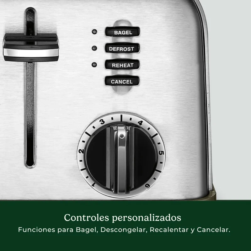 Cuisinart Tostador de Pan 4 Rebanadas, CPT-180P1