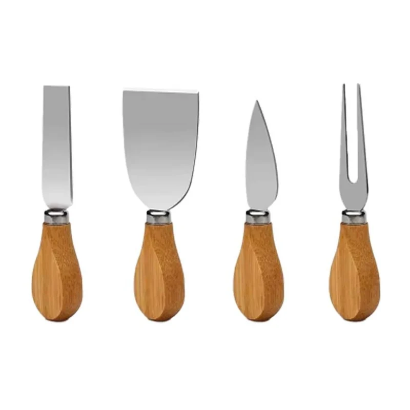 Mertec Set Tabla de Quesos con Utensilios de Bambú, DMX-04