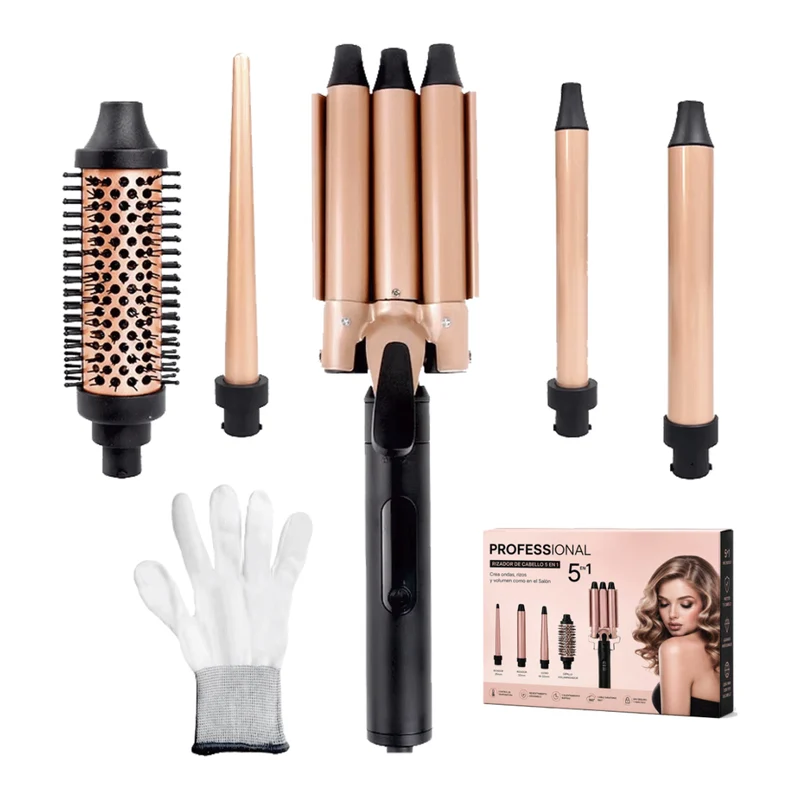 Mertec Rizador de Cabello Multifuncional 5 en 1, LSM-652