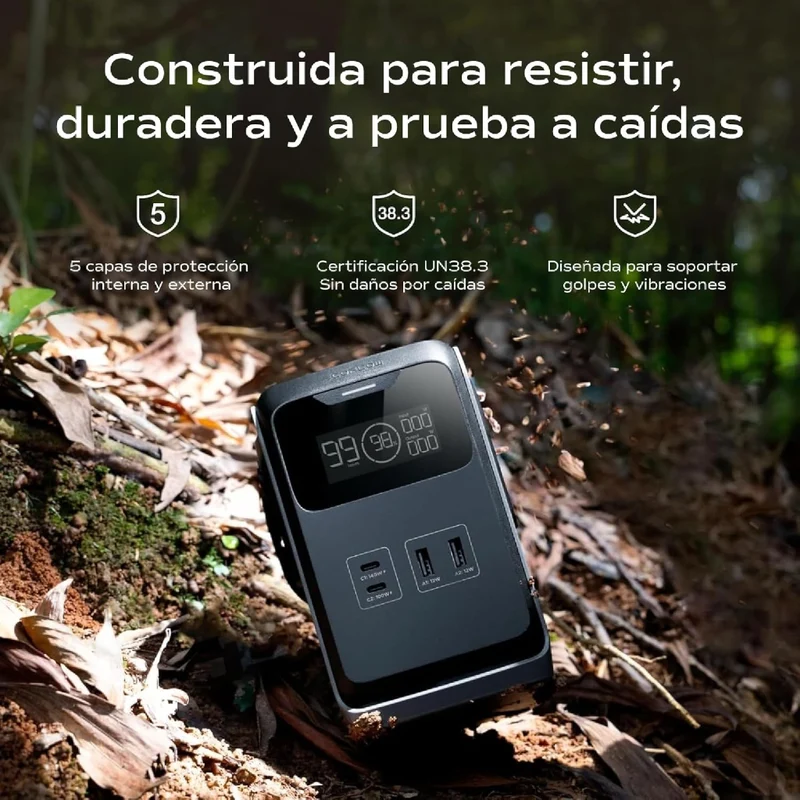 EcoFlow Estación de Energía Portátil 192 Wh Trail 200 DC, 4895251644808