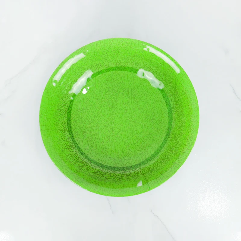 Plato Hondo Melamina Color Verde 27.8 cm