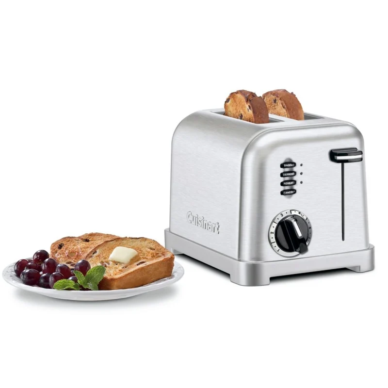 Cuisinart Tostador de Pan Acero Inoxidable 2 Rebanadas (CPT160P1)