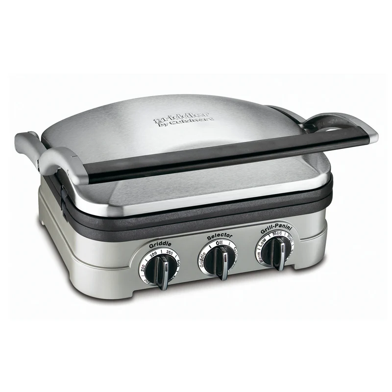 Cuisinart Plancha Parrilla Panini 5 en 1, GR4NP1