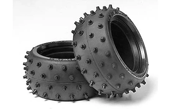 Tamiya Pneus arrière à picots (x2) 53059
