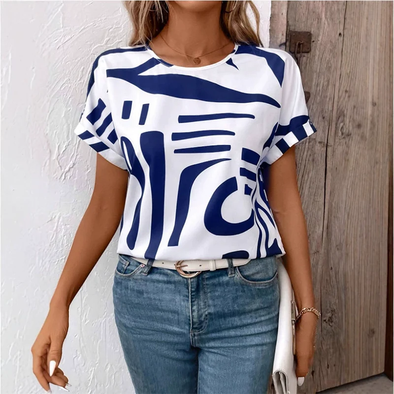 Camiseta casual de manga corta para mujer-ES