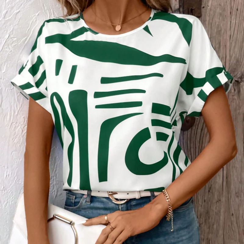 Camiseta casual de manga corta para mujer-ES