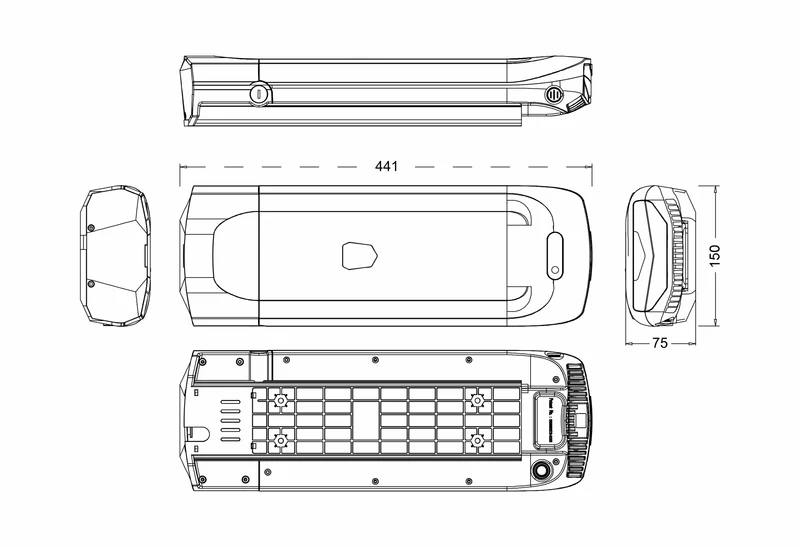 Denver CITY Bike E2000RM / E4000RM / E4400RM / E4500RM / E4600RM / E8000RM / E8100RM Akku | 36V 13Ah 468Wh