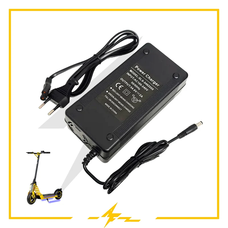 Cargador 48V (54,6V) 2A DC 5,5×2,5mm [Estándar] – ¡Energía confiable para tu patinete eléctrico con AF SCOOTERS!