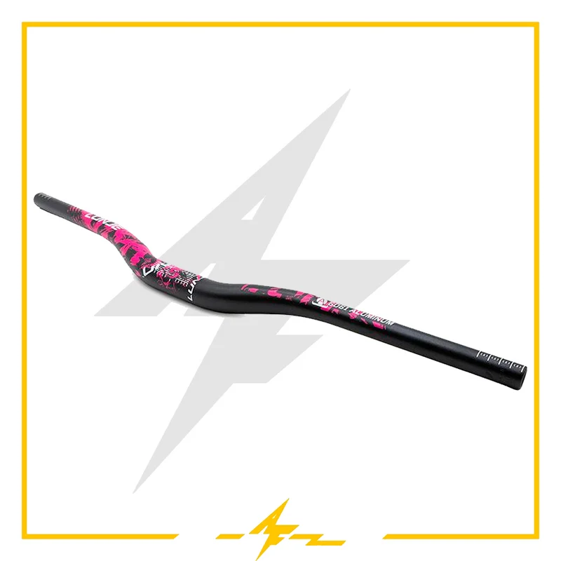 Manillar 720mm elevación 25mm negro rosa para patinete eléctrico – ¡Haz que las calles te miren pasar!