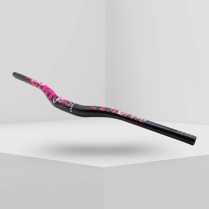 Manillar 720mm elevación 25mm negro rosa para patinete eléctrico – ¡Haz que las calles te miren pasar!