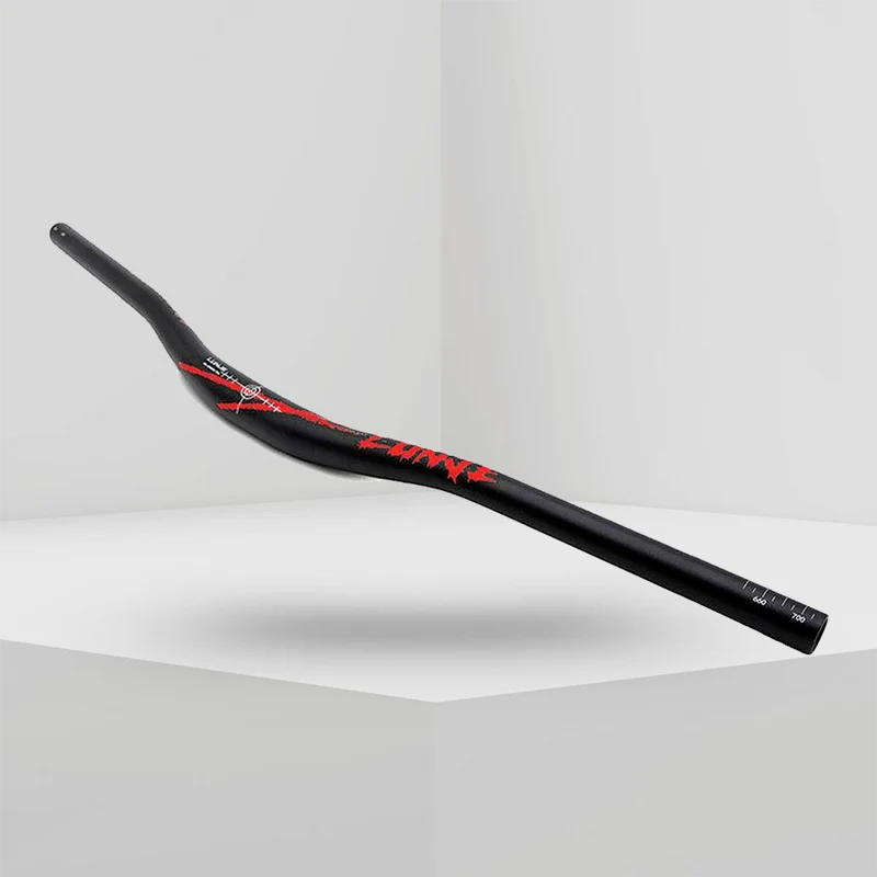 Manillar 720mm elevación 25mm negro rojo para patinete eléctrico – ¡Conduce con flow, con estilo, con altura!