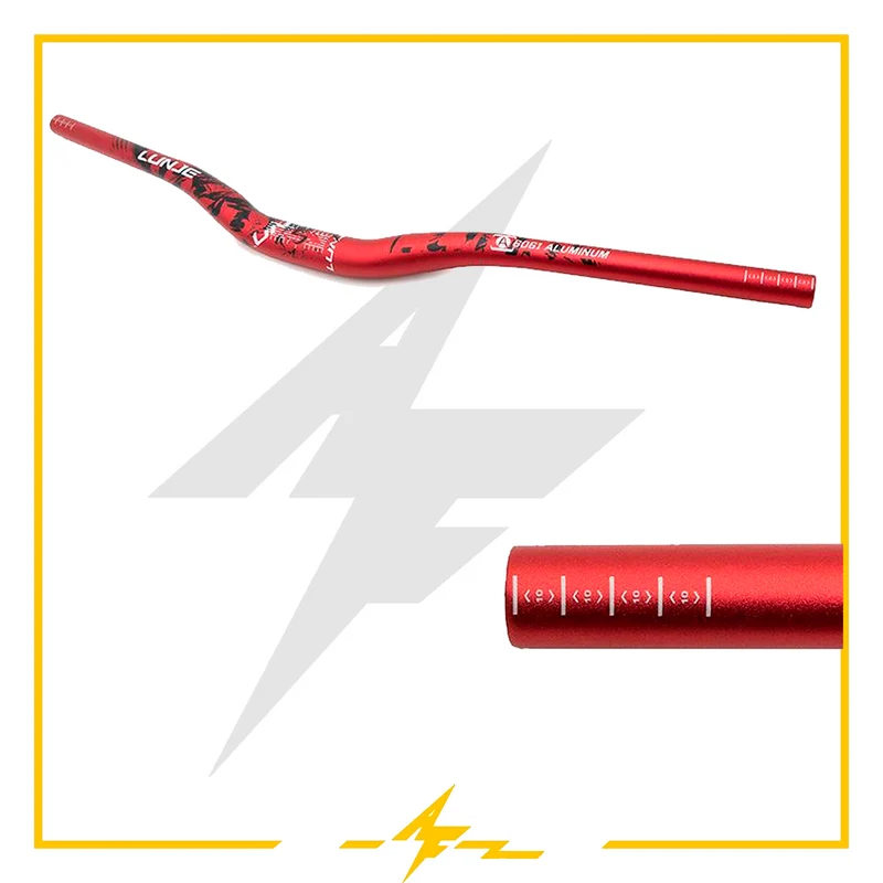 Manillar 720mm Elevación 25mm rojo para patinete eléctrico – ¡Explota de color y comodidad con AF SCOOTERS