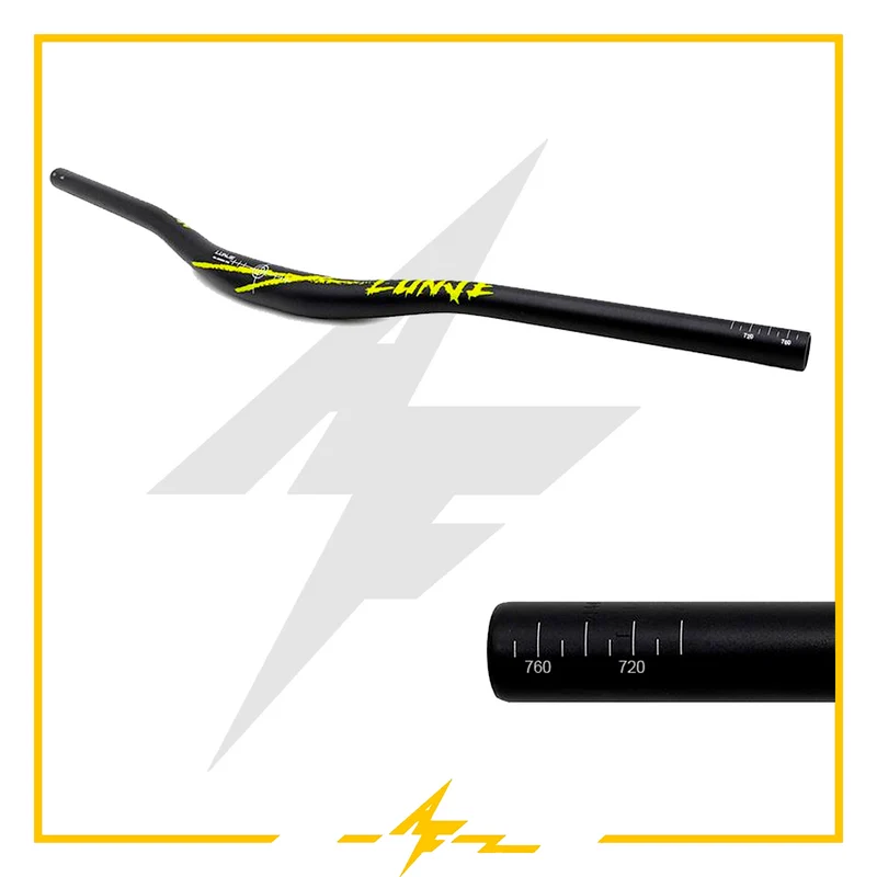 Manillar de 780mm con elevación 25mm negro neon fluor para patinete eléctrico – ¡Domina las calles con estilo desde AF SCOOTERS!