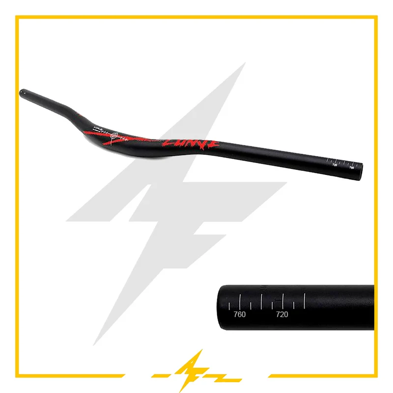 Manillar de 780mm con elevación 25mm negro rojo para patinete eléctrico – ¡Domina las calles con estilo desde AF SCOOTERS!