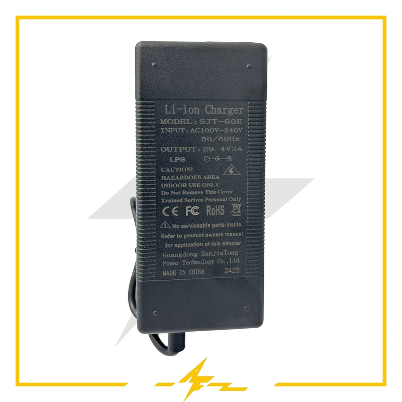 Cargador 29,4V 2A con conector DC5525 para patinete eléctrico – repuesto original AF SCOOTERS