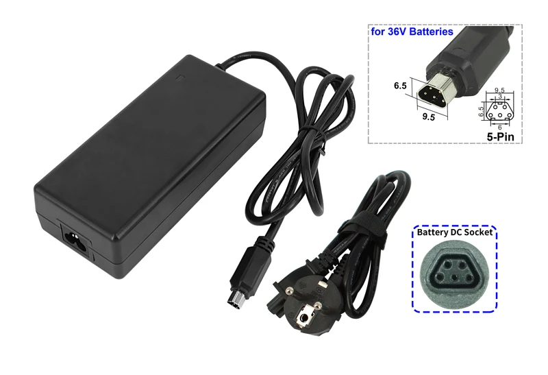 Powersmart Ladegerät für Phylion Akkus Typ Joycube JCEB / 36V 2A mit Trapezstecker