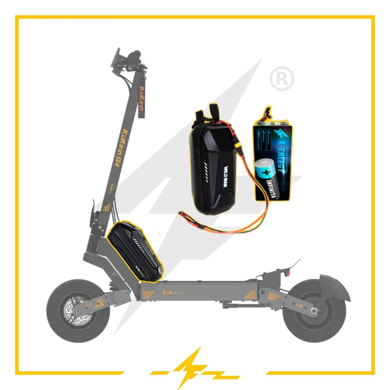 Batería externa de autonomía para patinete eléctrico Kukirin G4 60V – ¡Hasta 80 km más con AF SCOOTERS!