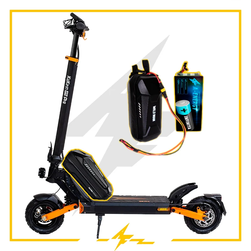 Batería externa de autonomía 48V para patinete eléctrico Kukirin G2 Pro – Instalación fácil y autonomía superior con AF SCOOTERS