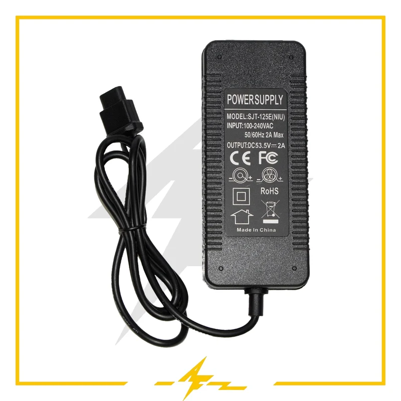 Cargador 53,5V 2A para patinete eléctrico Niu – potencia y seguridad garantizadas de AF SCOOTERS