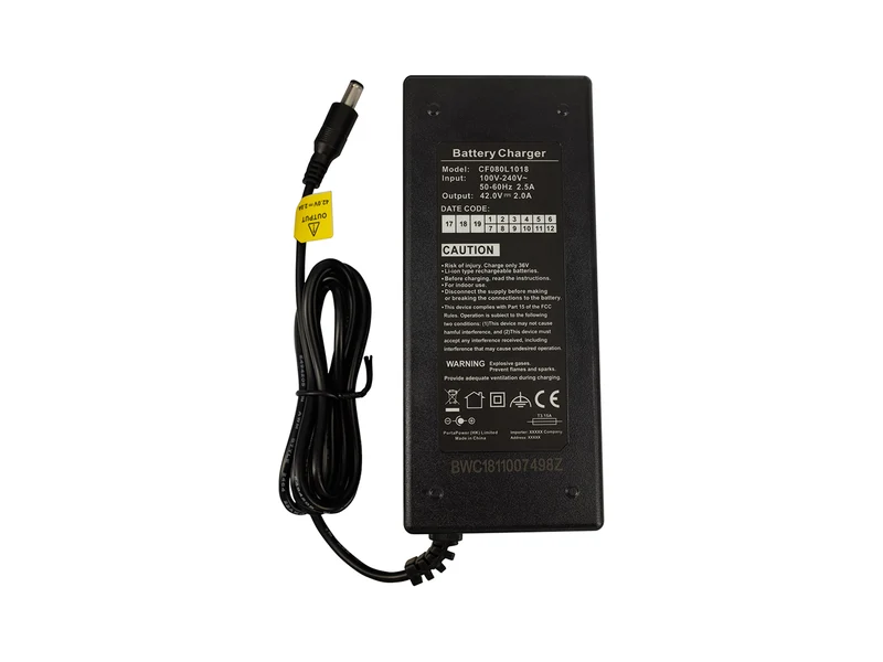 Hochwertiges E-Bike Ladegerät 36V 2,0A für Akkus von Phylion (2 Pin) (DC 5,5×2,5mm)
