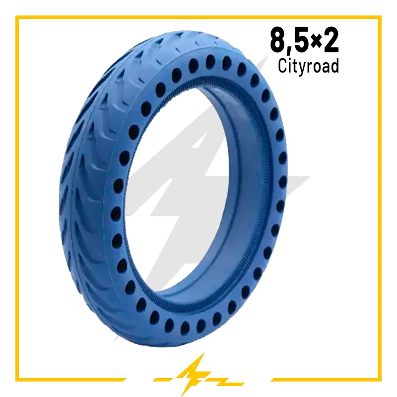 Rueda maciza 8,5×2 agujereada azul para patinete eléctrico Xiaomi – ¡Adiós pinchazos, hola estilo eléctrico!