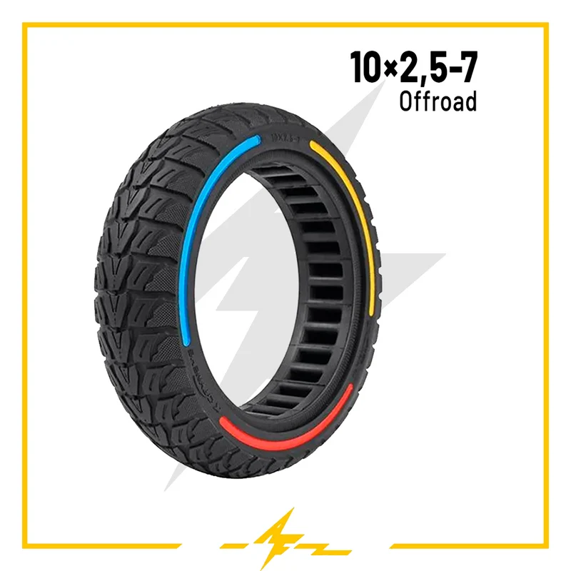 Rueda maciza 10×2,5-7 para patinete eléctrico – ¡Sin pinchazos y con mucho estilo!