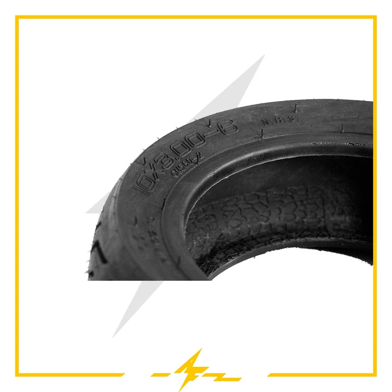 Cubierta rueda neumática 10x3-6 Tubeless – ¡Agarre extremo y cero preocupaciones en tu patinete eléctrico!