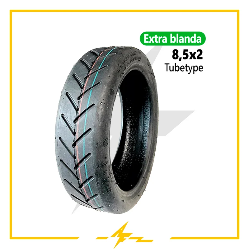 Cubierta rueda neumática 8,5x2 tubetype (goma blanda) – ¡El neumático que tu patinete eléctrico Xiaomi estaba pidiendo a gritos!