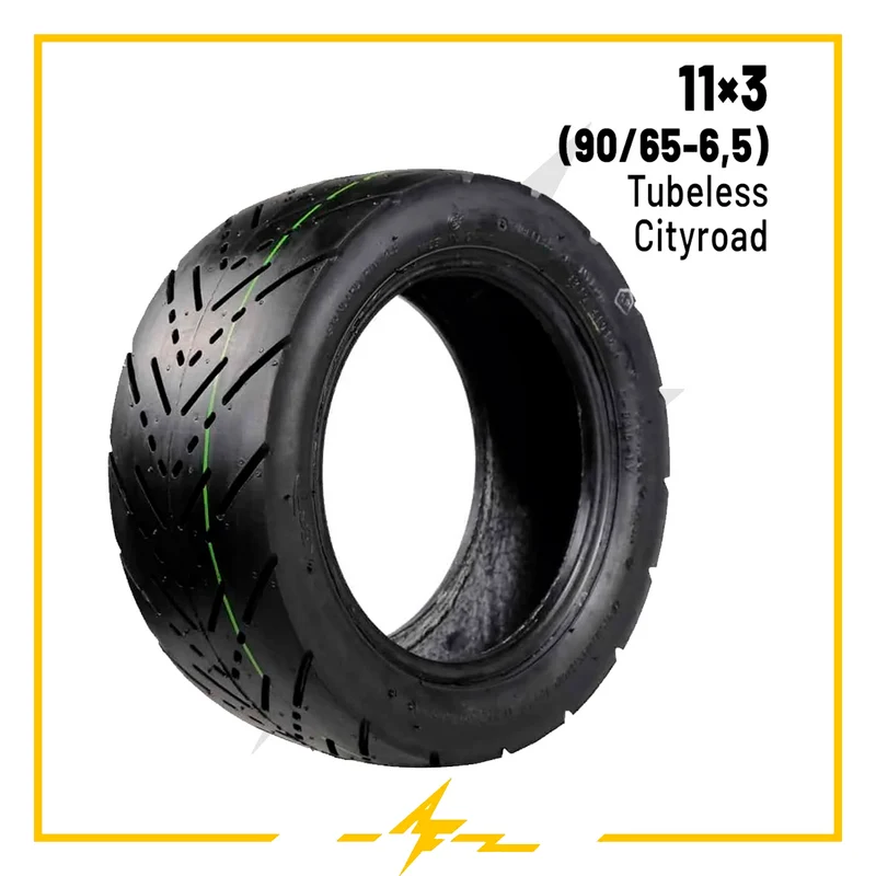 Cubierta rueda neumática 11x3 (90/65-6,5) tubeless – ¡El asfalto será tuyo con este neumático para patinete eléctrico!