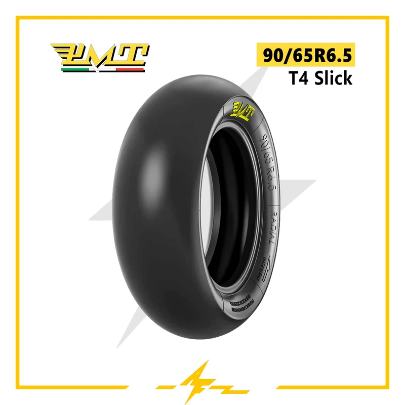 Cubierta rueda neumática PMT 90/65 R6.5” T4 Slick – ¡El turbo agarre para tu patinete eléctrico!