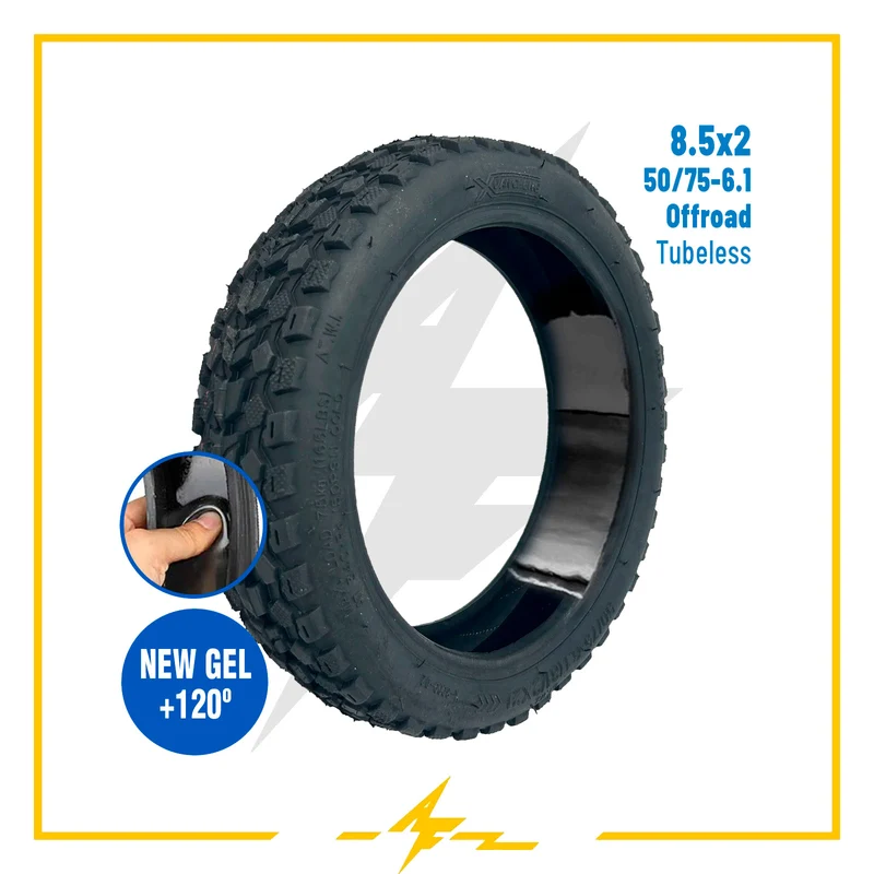 Cubierta rueda neumática 8,5x2 (50/75-6.1) offroad con tacos tubeless – ¡Domina cualquier terreno con tu patinete eléctrico Xiaomi!