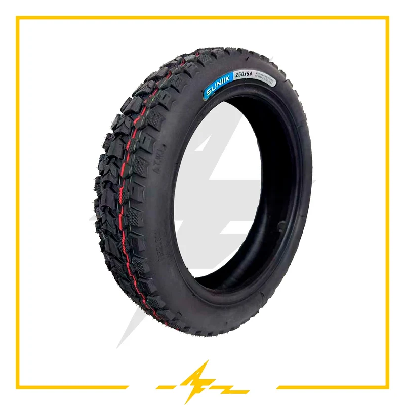 Cubierta rueda neumática 250x54 tubeless offroad con tacos – ¡El todoterreno definitivo para tu patinete eléctrico Xiaomi!