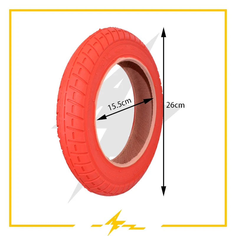 Cubierta rueda neumática 10x2 Roja [Wanda] – Dale fuego a tu patinete eléctrico!