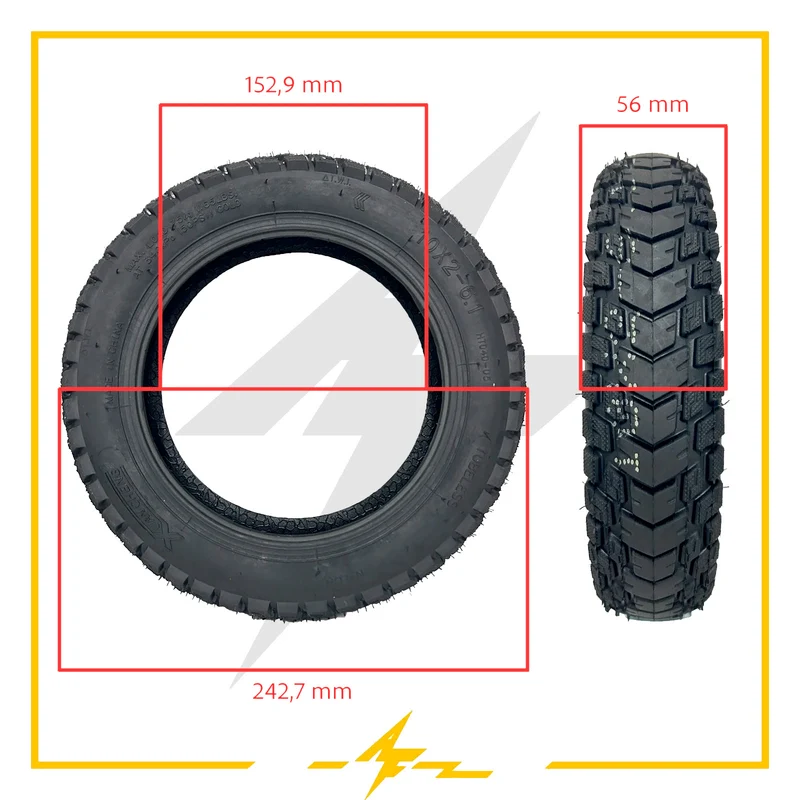 Cubierta rueda neumática Offroad 10x2-6,1 Xuancheng: ¡Domina cualquier terreno con tu patinete eléctrico Xiaomi!