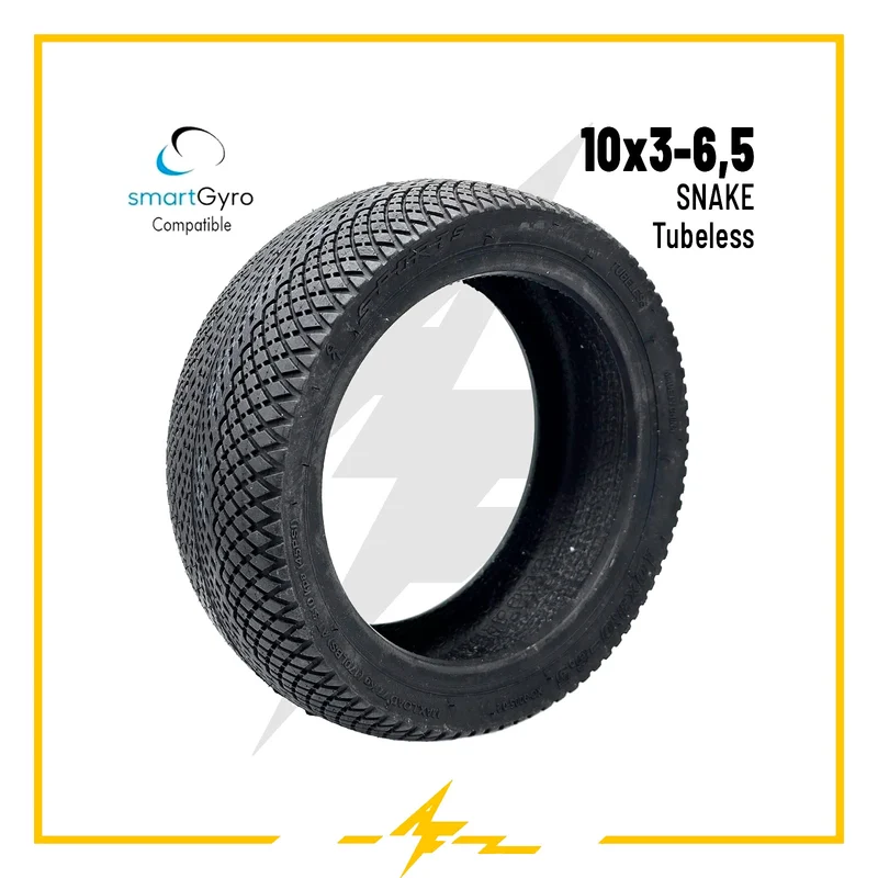 Cubierta rueda neumática 10x3,0-6,5 SNAKE: ¡El agarre definitivo para tu patinete eléctrico Smartgyro!