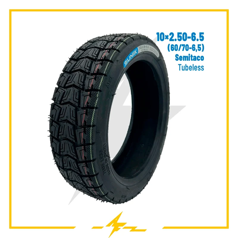 Cubierta rueda neumática 10x2,5-6,5 (60/70-6.5) Semitaco: ¡Dale a tu patinete eléctrico un agarre de campeón!