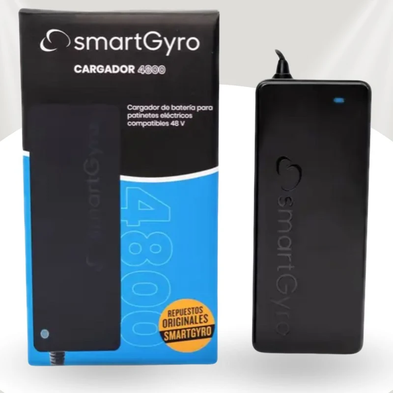 Cargador 48V (salida 54,6V) GX16 3Pin: ¡El recambio original que tu patinete eléctrico SmartGyro merece!