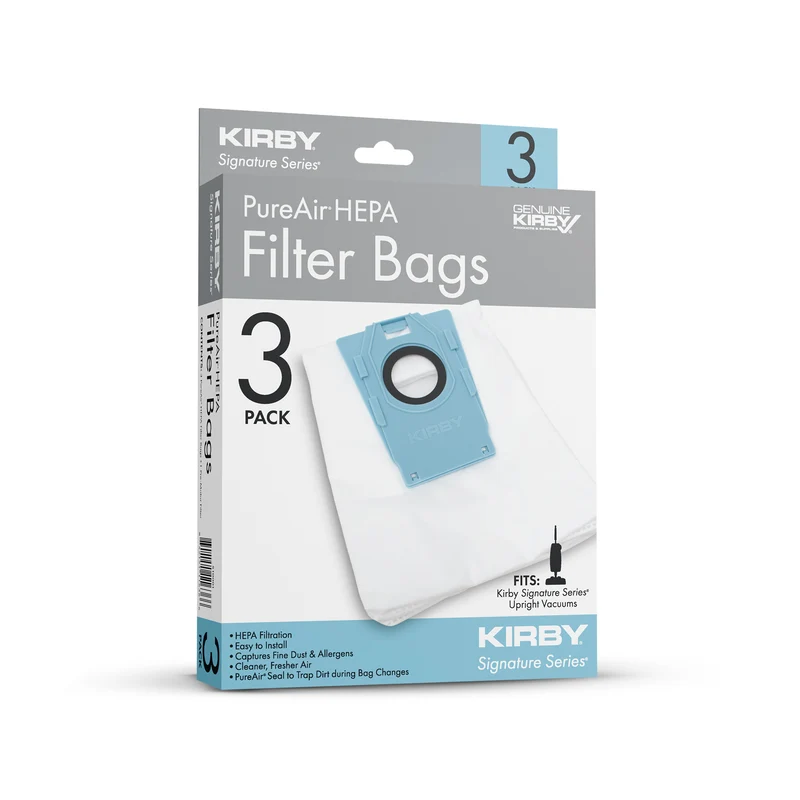 PureAir Filter Bags (3 Pack) with 1 Pre-Motor Filter (Kirby Signature Series Upright)