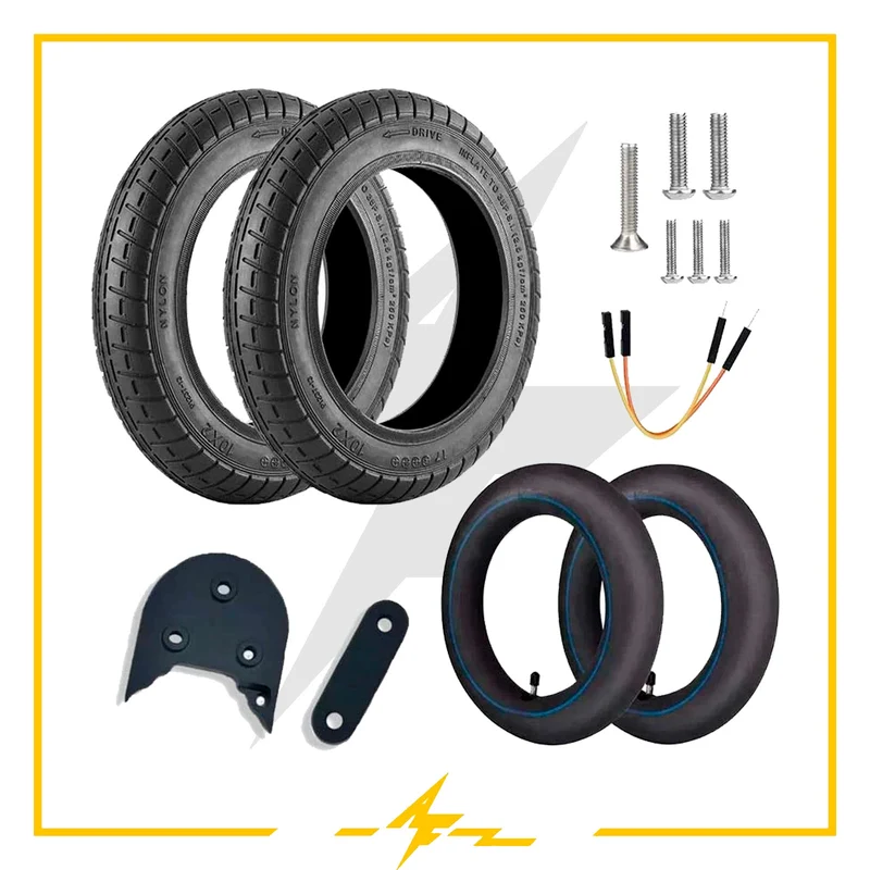 Cubiertas neumáticas kit de ruedas 10x2 pulgadas Wanda : ¡Eleva tu patinete eléctrico Xiaomi a otro nivel!