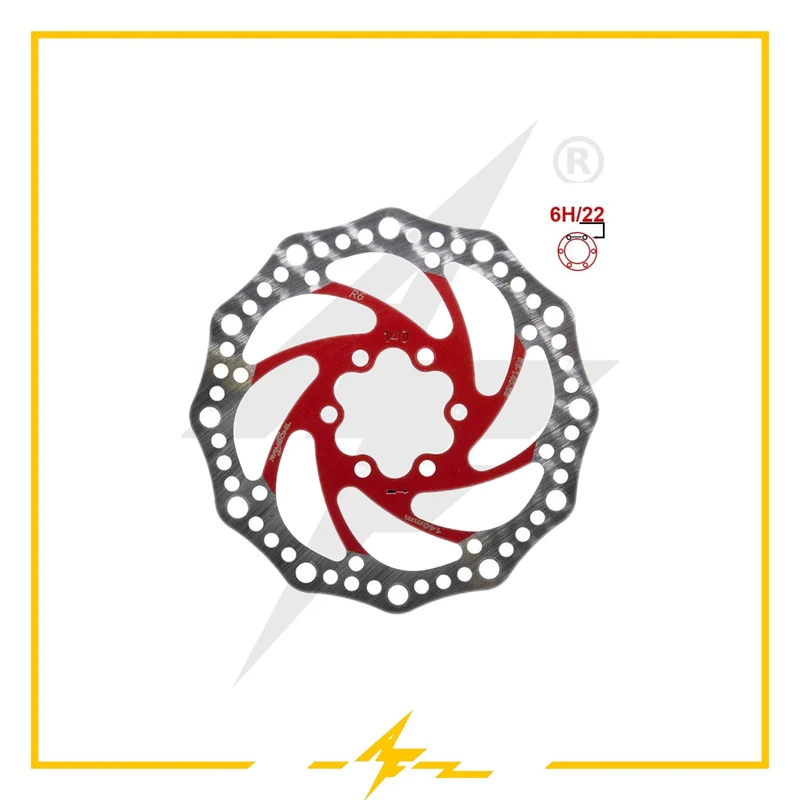 Disco de freno 140 mm 6h para patinete eléctrico: ¡Frena como un campeón! tu patinete, tu estilo!