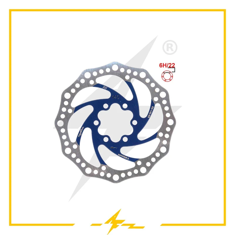 Disco de freno 140 mm 6h para patinete eléctrico: ¡Frena como un campeón! tu patinete, tu estilo!