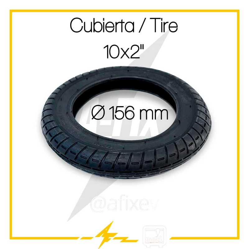 Cubierta rueda neumática 10x2 Wanda: El toque perfecto para mejorar tu patinete eléctrico Xiaomi o similares