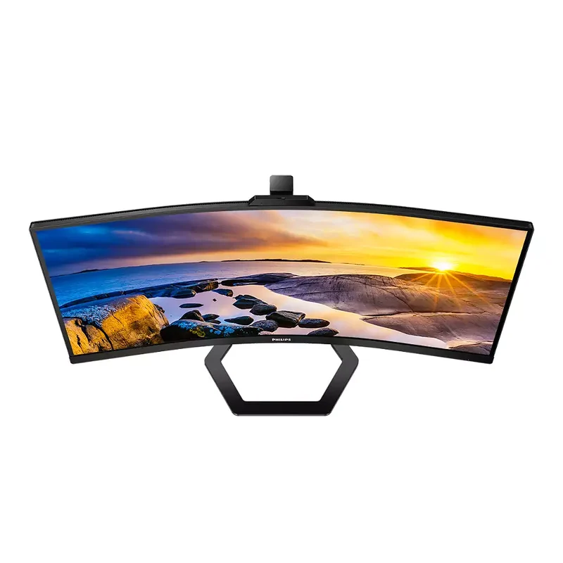 Monitor de 34" LCD curvo con webcam de Philips