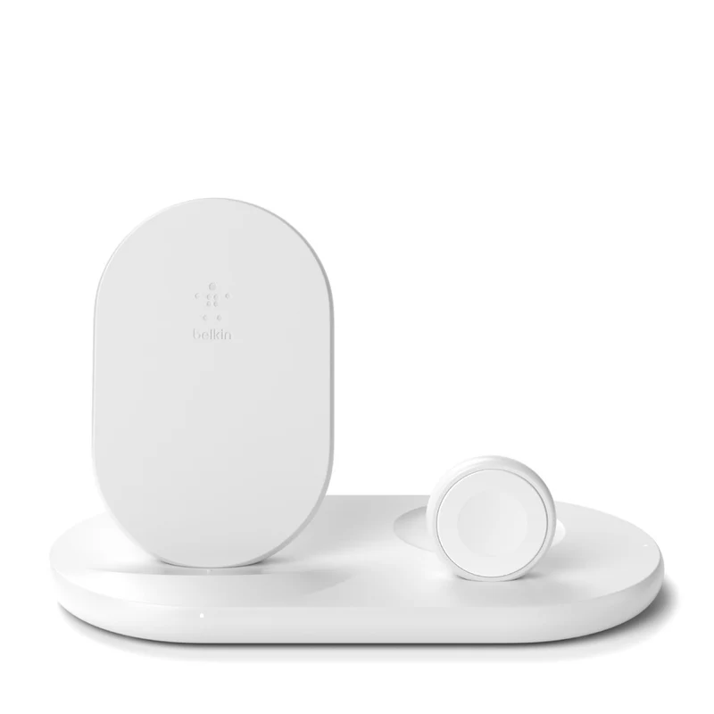Cargador inalámbrico 3 en 1 BOOST↑CHARGE™ de Belkin - Blanco