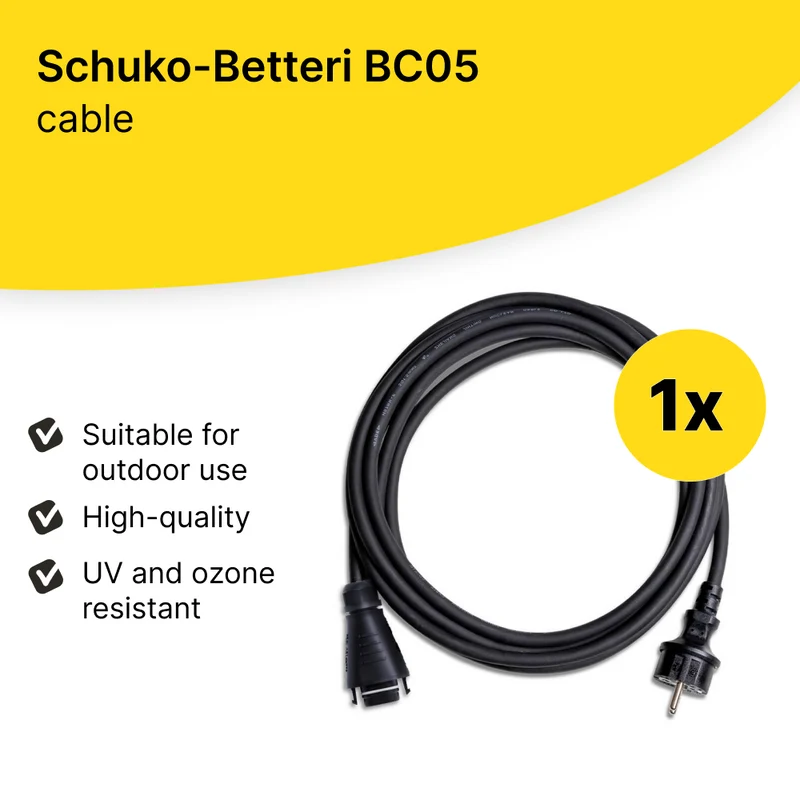 Cable Schuko-Betteri BC05 (para microinversores Hoymiles)