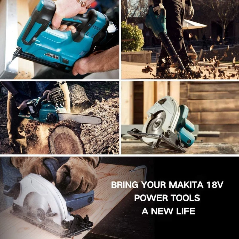 BL1860B 18V 7Ah Ersatzakku für Makita with LED 10-Stück/Kompatibel mit Makita 18V BL1830B BL1860B BL1820 LXT-400