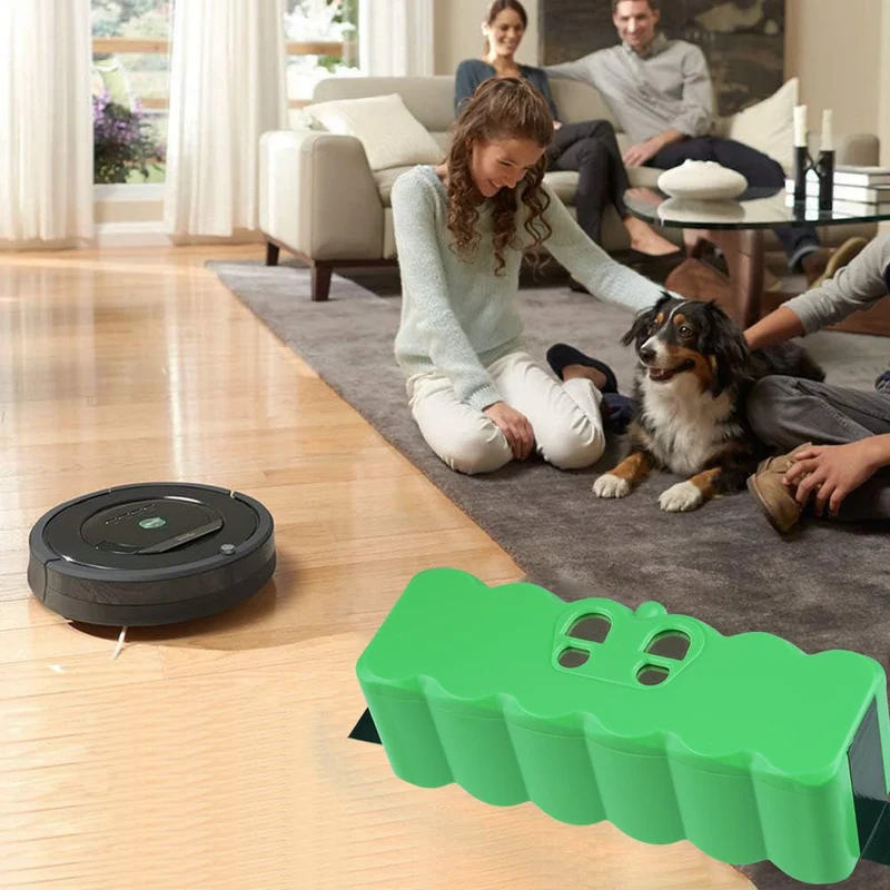 Für iRobot Roomba 14.4V 6.8Ah Li-ion ACKU ERSATZ Green