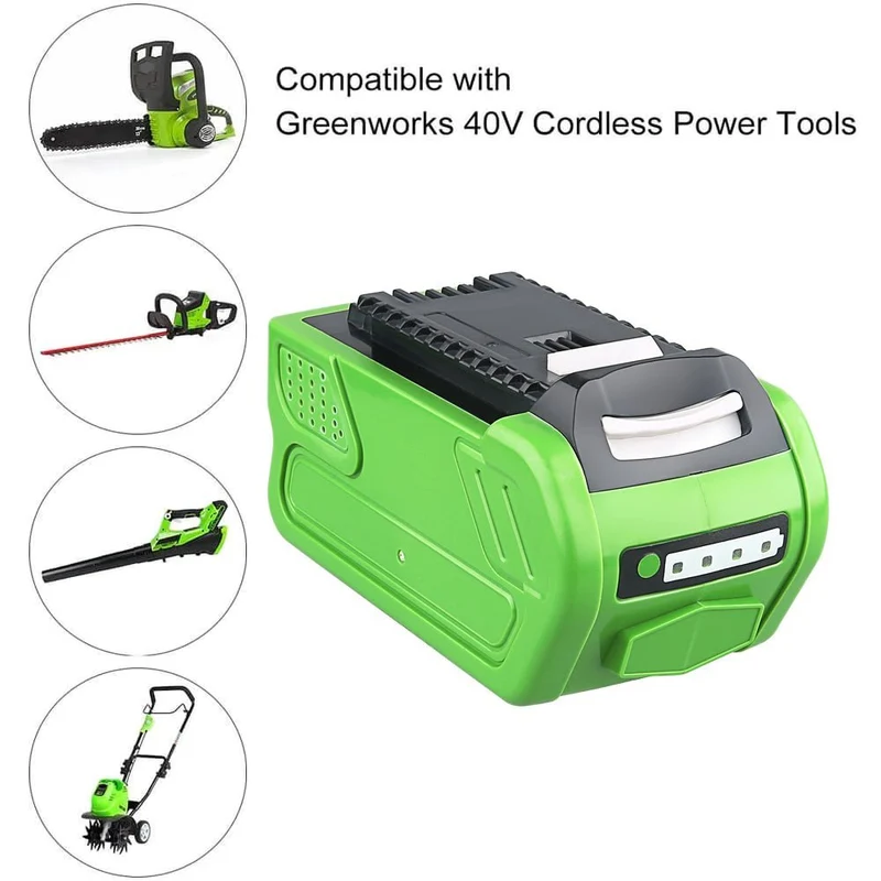 4 STÜCK Für GreenWorks 40V 8.0Ah Lithium Akku Ersatz | 29472 29462 Batterie für 40V G-MAX Elektrowerkzeuge (Nicht für Gen 1)